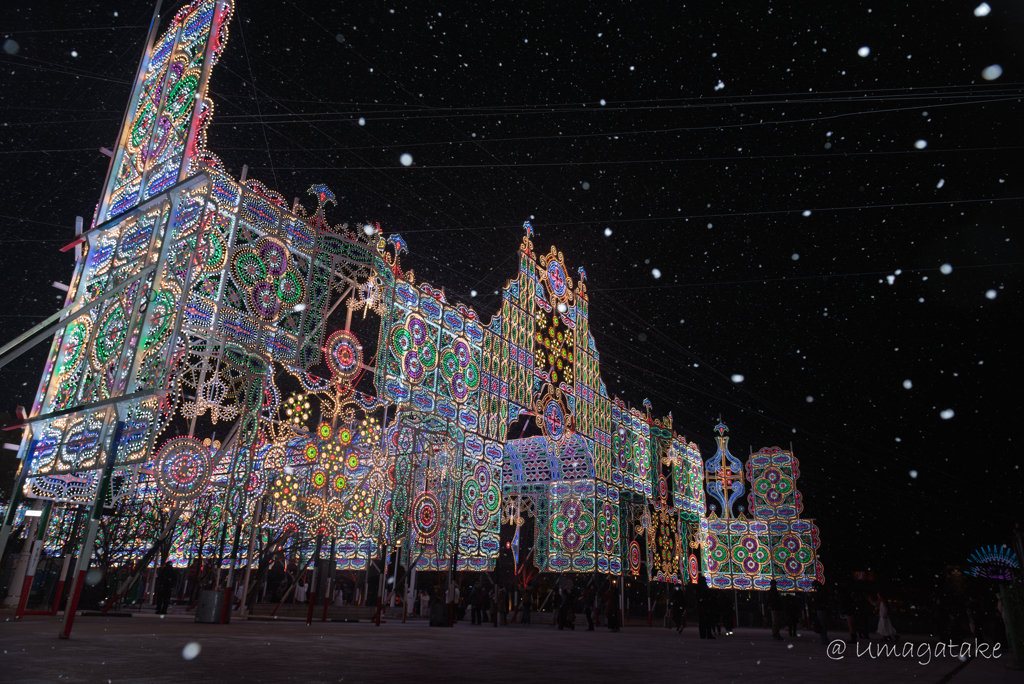 第31回　神戸ルミナリエ　舞い散る雪