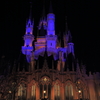 ディズニーランド　夜のシンデレラ城