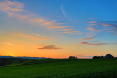 美瑛の夕焼け