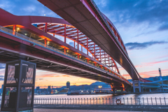 神戸大橋-海の日の夕景