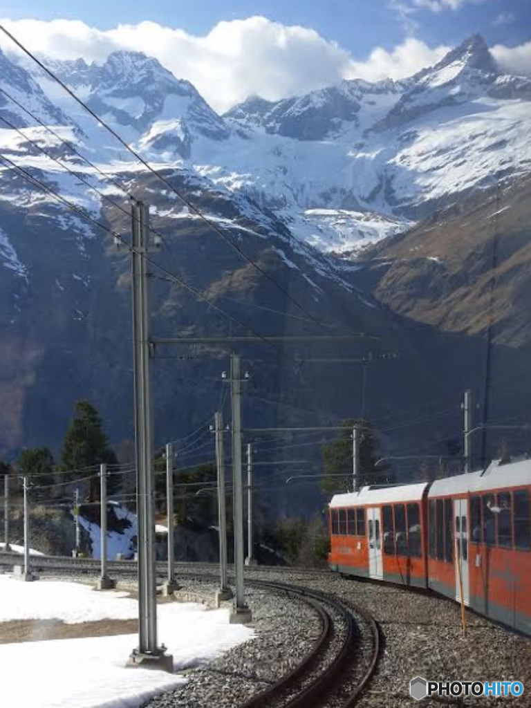 スイス登山鉄道の車窓から