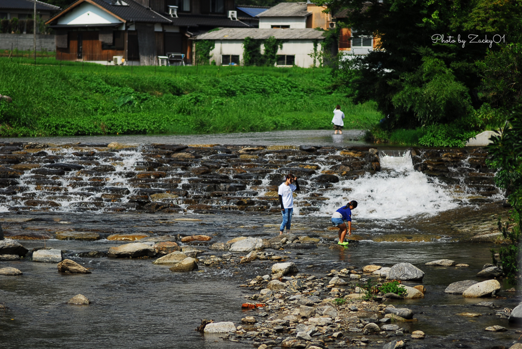 川遊び