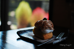 Chestnut and sweet potato cake.