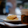 Rainy morning in Starbucks