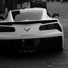 Corvette on the cobblestone