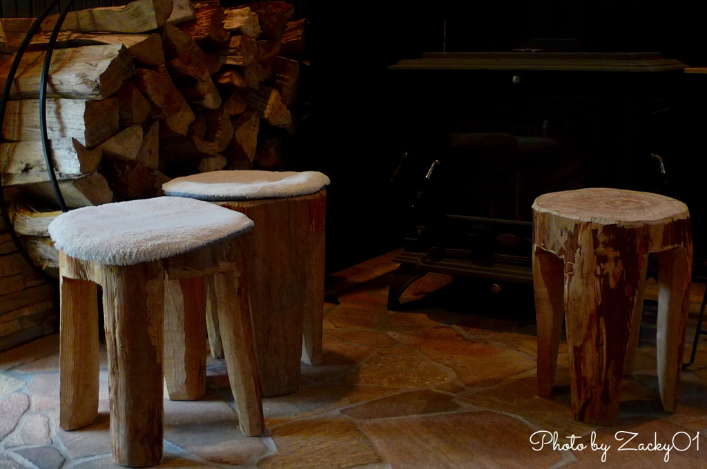 初夏の薪ストーブ