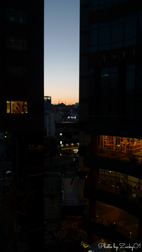 夕暮れ