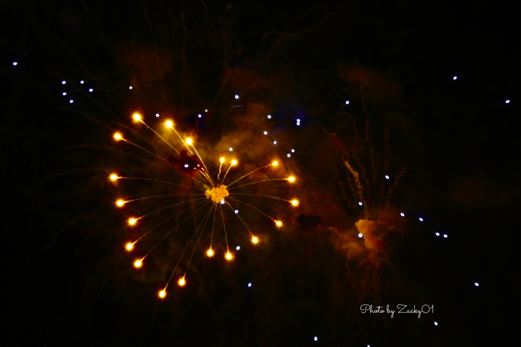 Heart shining in the Christmas night sky