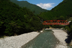 青空と白い河原