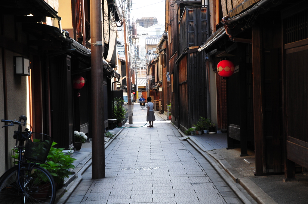 朝の場面
