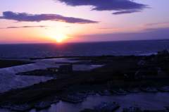 今日の夕日