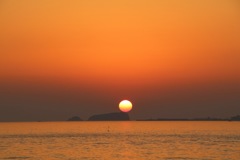夕日