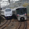 「はるか」が追い抜き