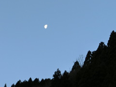 月と山脈