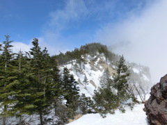 ガスってる黒斑山