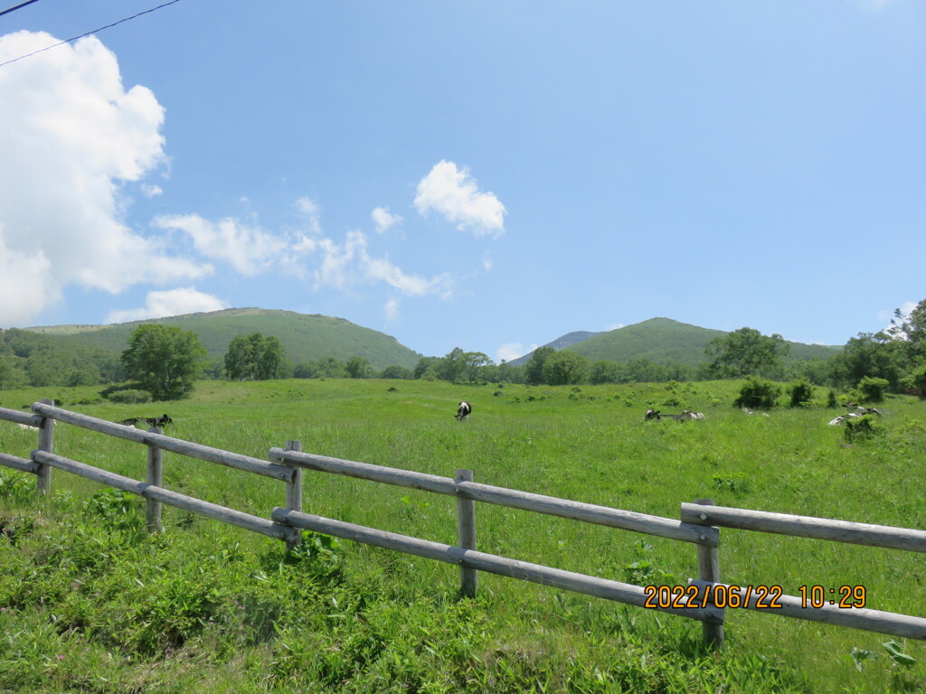 左が根子岳、右奥が四阿山