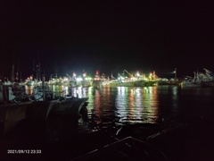 銚子漁港にて