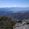 岩場からの富士山