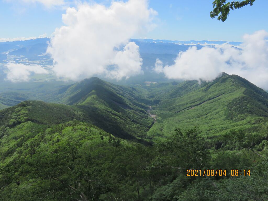 鎖場直下の絶景