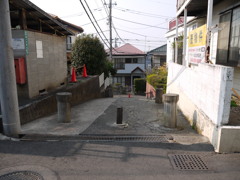 住宅街の坂
