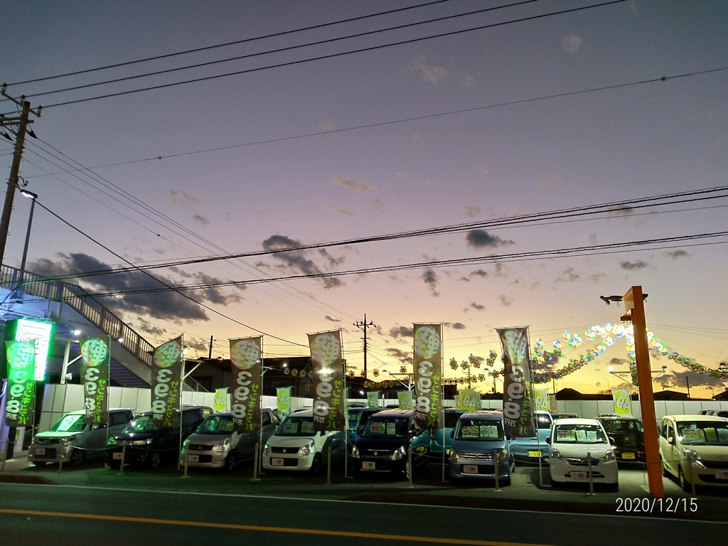 先日の寒い日の夕方