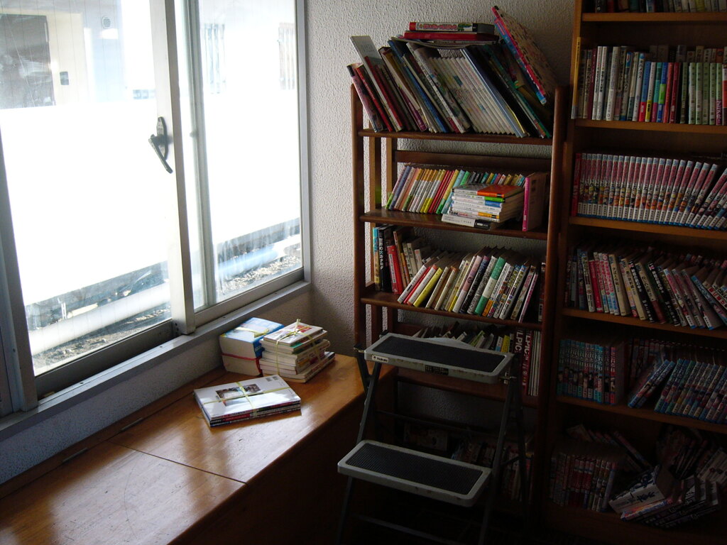書庫にて