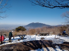 宝篋山山頂にて