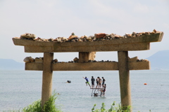 直島にて