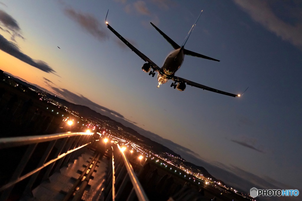 Evening landing