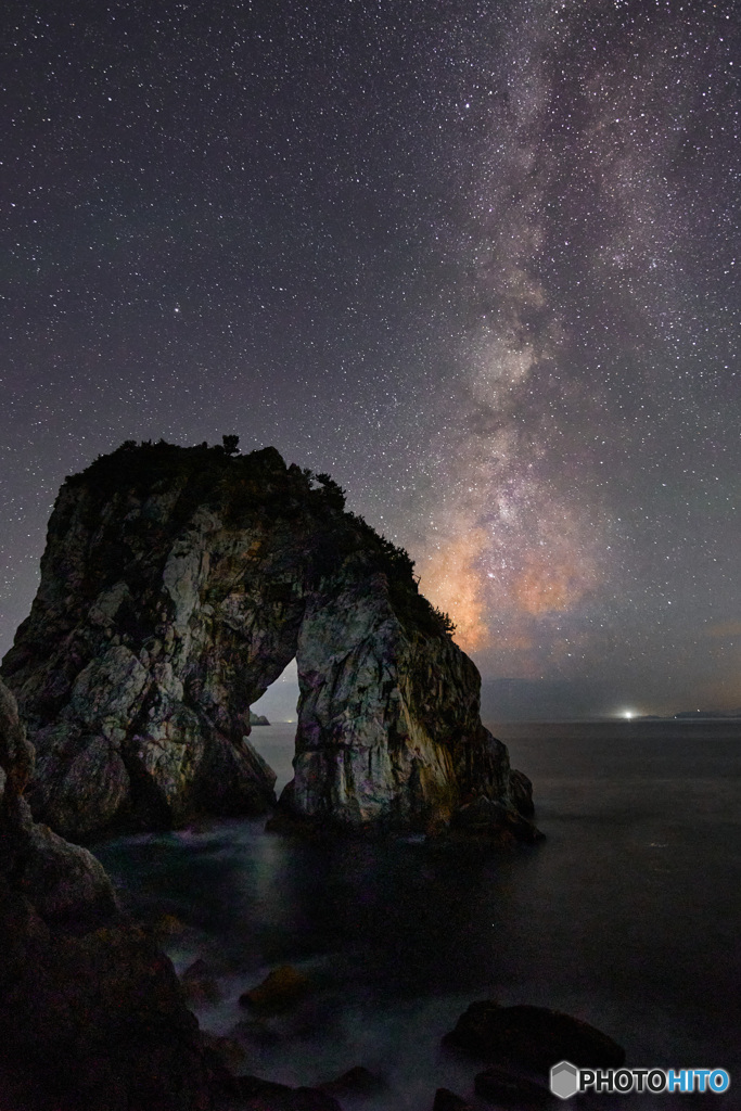 白浜の夜空