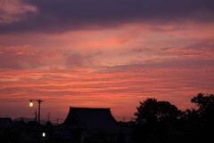 久しぶりの夕焼け