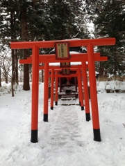 冬の稲荷神社