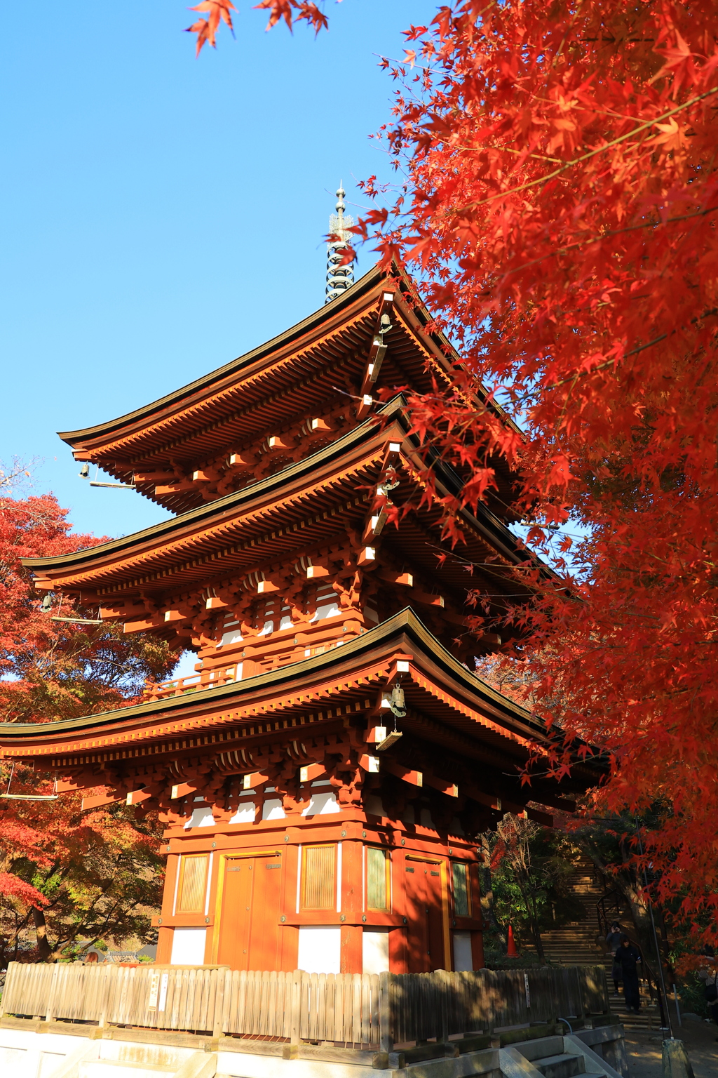 岡寺　三重塔