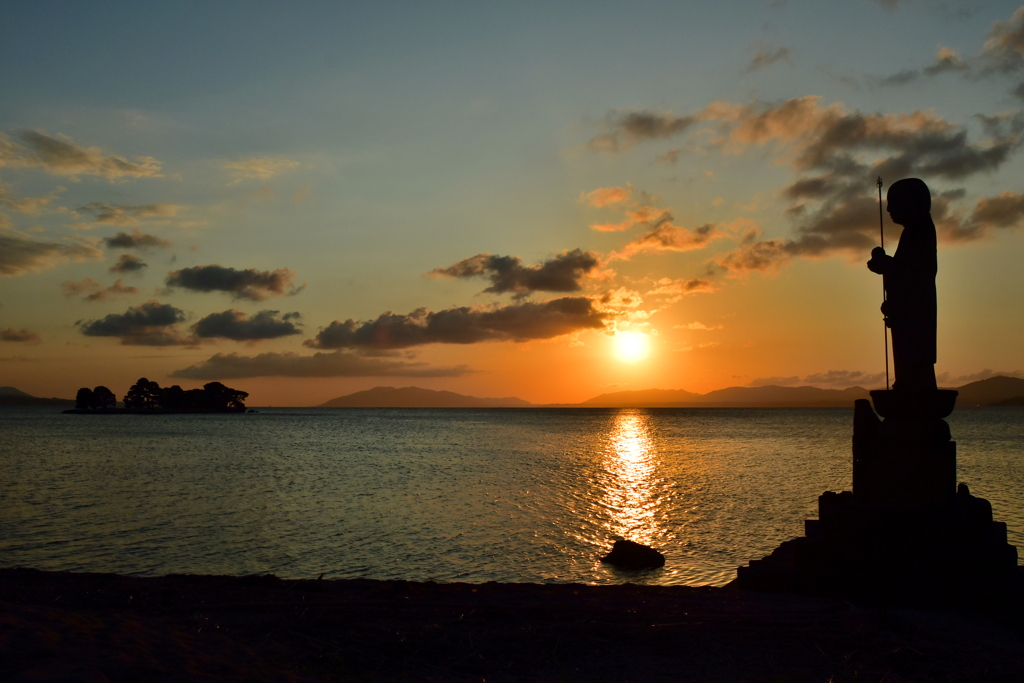 宍道湖の夕日