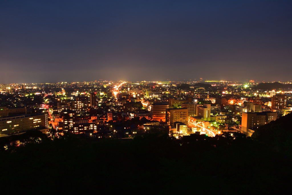 田舎の夜景