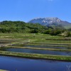 大山と棚田