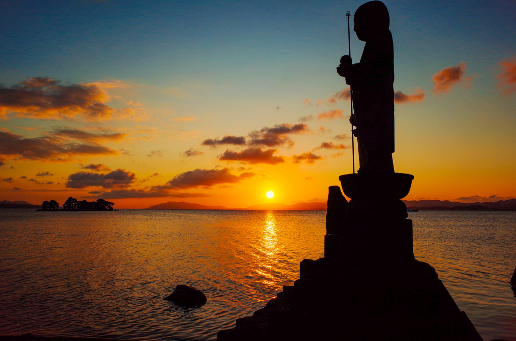 宍道湖の夕景