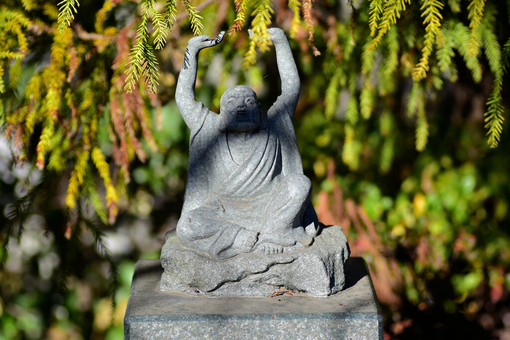 近所のお寺の参道にて・・・１２