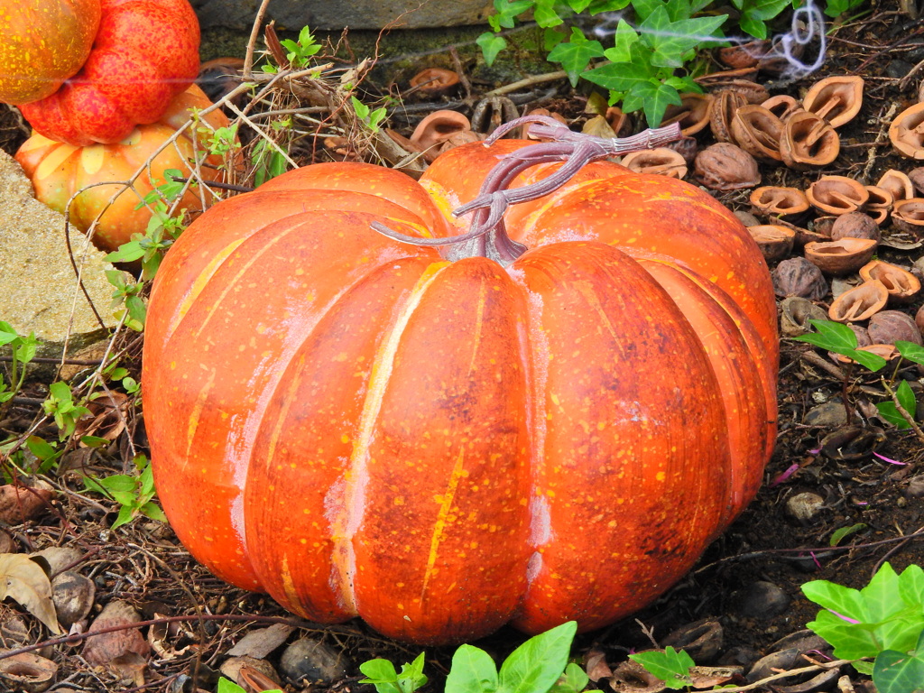 ハロウイン　グッツ　Shopの玄関で　３