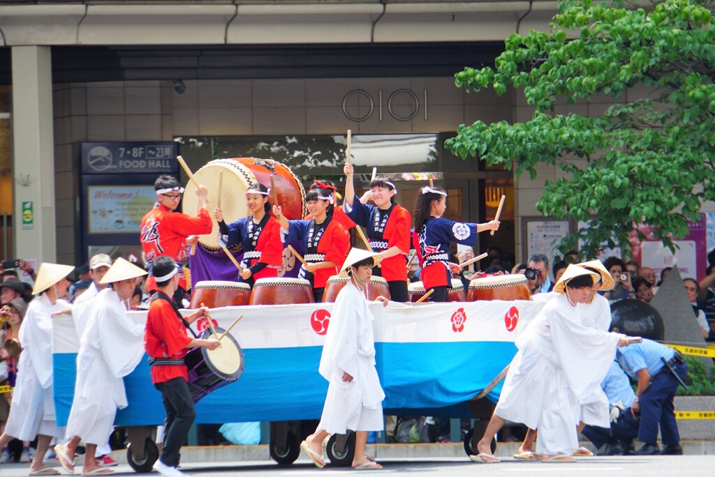 祇園祭　後祭　花笠行列