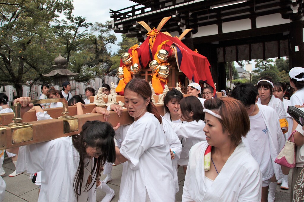 八朔祭　女神輿