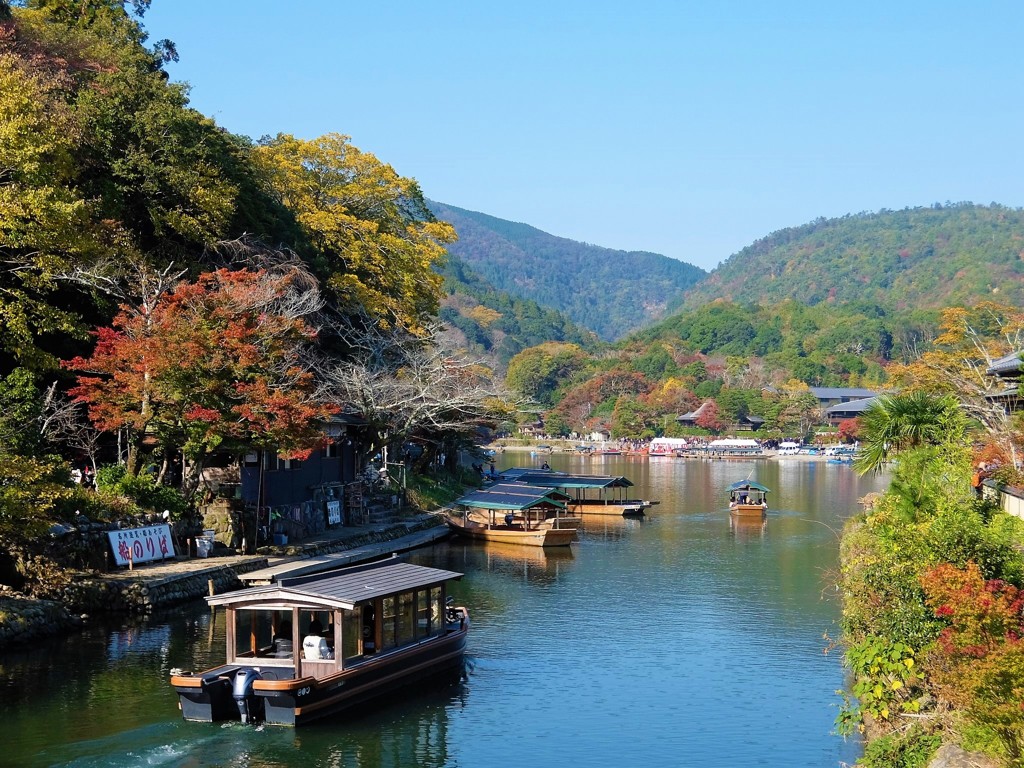 京都　嵐山の紅葉