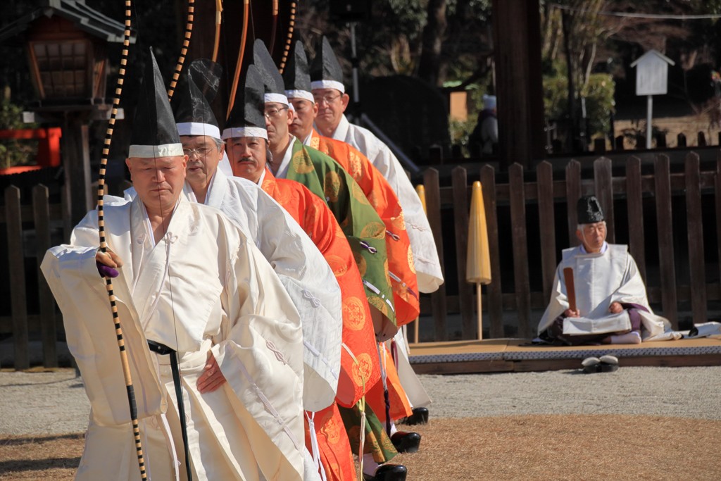 京都　上賀茂神社　武者神事　2019.1.16