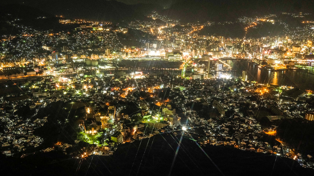 新世界三大夜景　稲佐山！