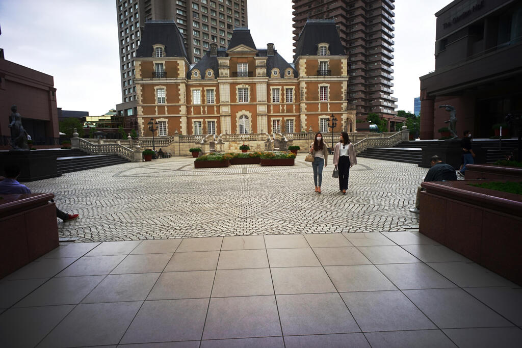 ガーデンプレイス　曇天