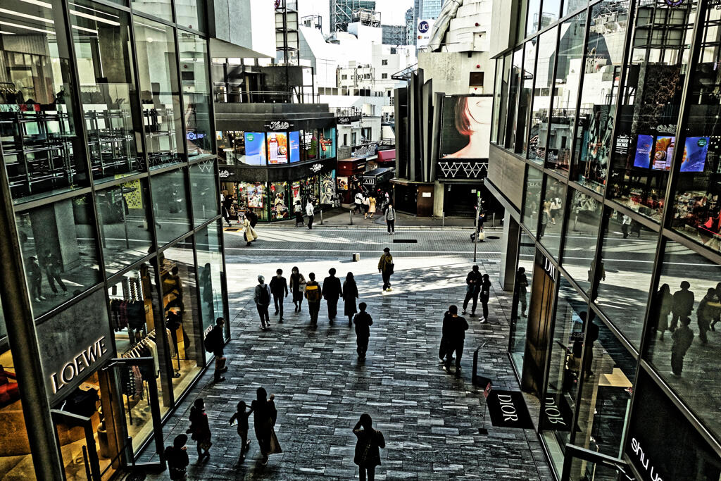ハロウィンの日の渋谷