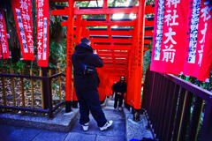 都会の神社-5