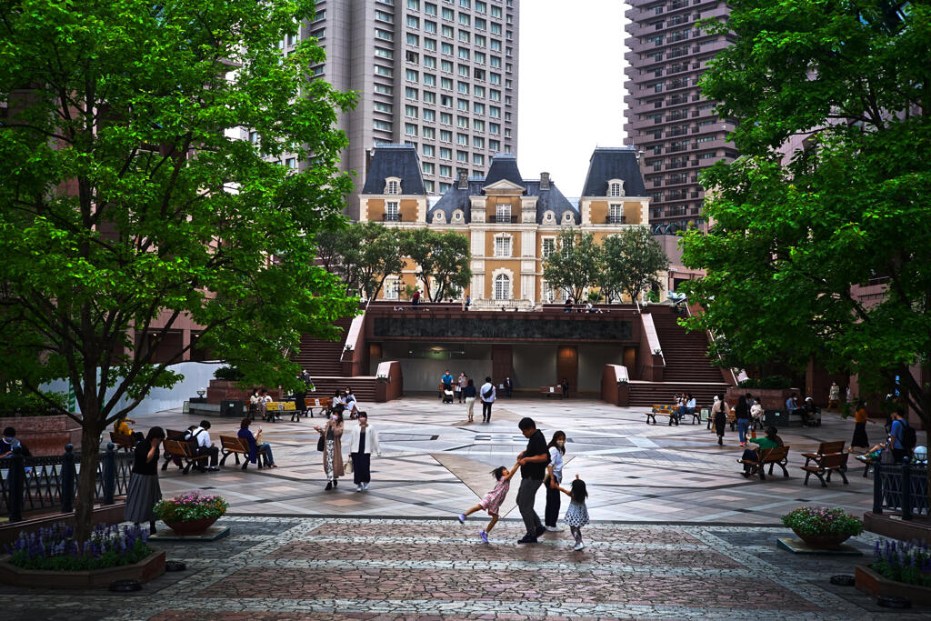 ガーデンプレイス　曇天