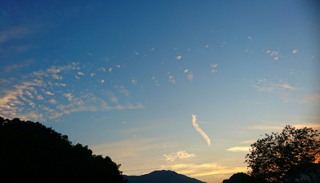 落下する夕方