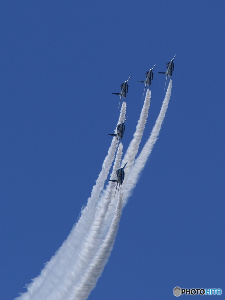 ブルーインパルス2017彦根城